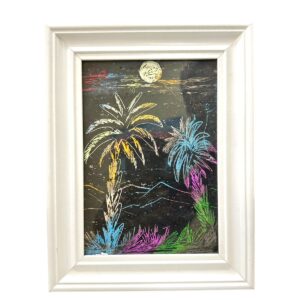 برواز صغير من الرسم بالخدش