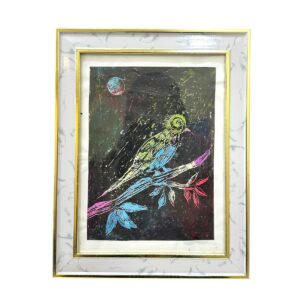 برواز صغير من الرسم بالخدش