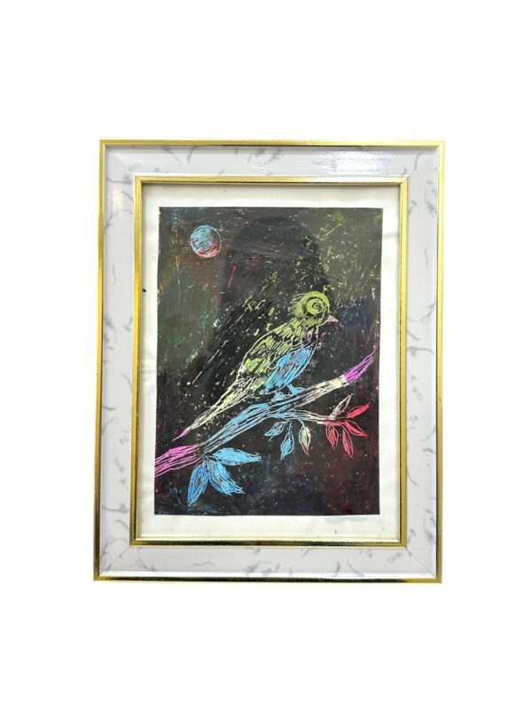 برواز صغير من الرسم بالخدش