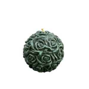 شمعة وردية معطرة باللون الرمادي على شكل ماسة