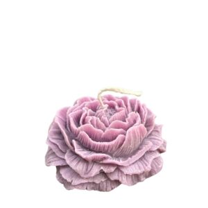 شمعة معطرة على شكل زهرة فاخرة باللون البنفسجي