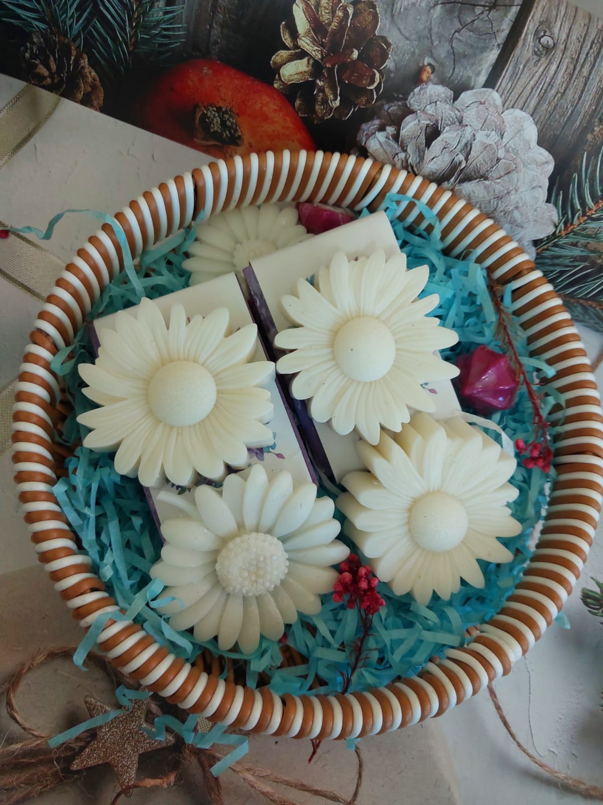 قطعة واحدة من صابون الجليسرين الطبيعي برائحة اللافندر والياسمين مناسبة للاستخدام اليومي